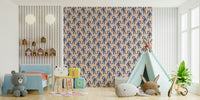 Blue and jewel jungle tiger wallpaper for adventurous spaces

