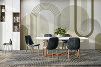 Eye-catching modern abstraction wall mural for stylish rooms

