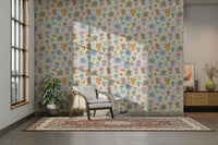 Cute little lion wallpaper for playful room decor

