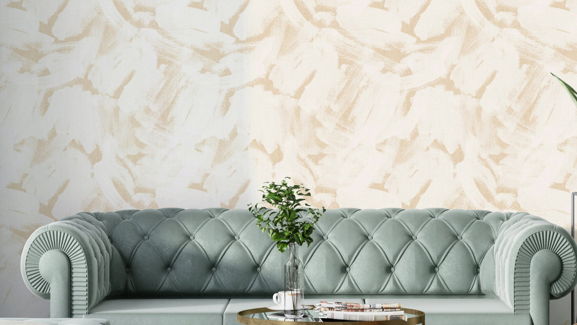 Beige abstract brushstroke wallpaper with texture

