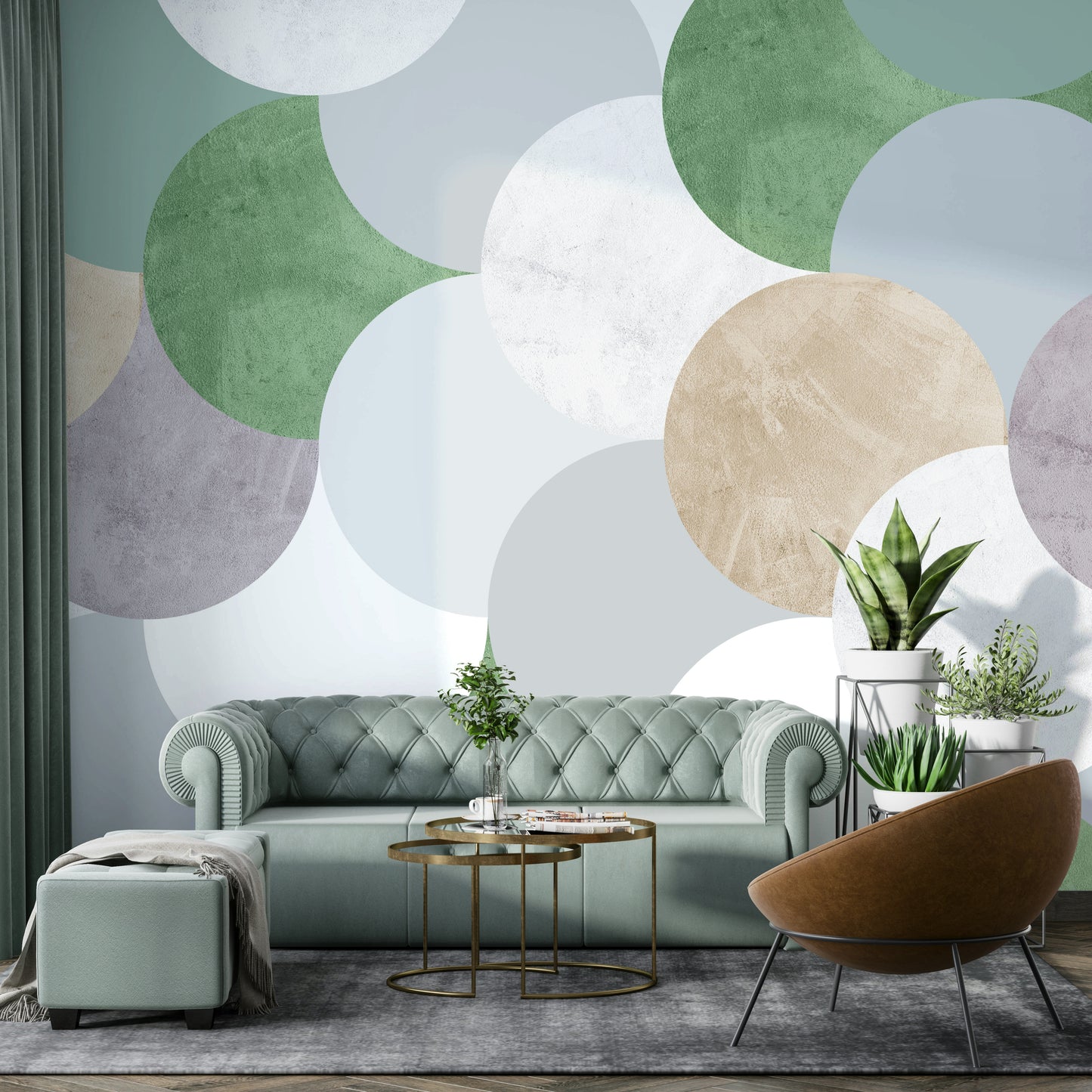 Circle Geometric Art Wall Mural