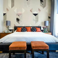 Rough surface effect mural wallpaper

