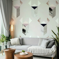 Grey concrete mural wallpaper look

