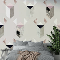 Grey tones concrete mural design

