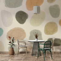 Modern neutral wall mural pattern

