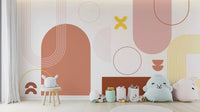 Artistic Boho Geometric Bold Wall Mural

