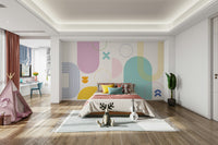Sleek Bold Minimalist Wall Mural Print

