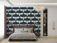 Andean birds mural wallpaper art

