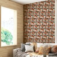 Warm tone tile wallpaper pattern

