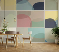 Shapes and color mural wallpaper

