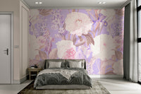 Elegant flower wallpaper design

