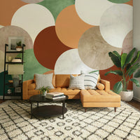 Mid century pattern wall mural

