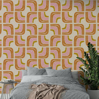 Retro color wallpaper for walls

