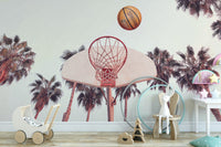 Urban basketball court mural design

