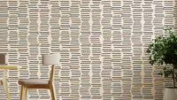 Charcoal brush stroke striped wallpaper design

