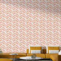 Terracotta palm wallpaper for modern rustic spaces

