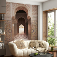 Moroccan Majesty mural in jewel-toned colors

