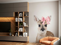 Cute deer mural for toddler or baby nursery

