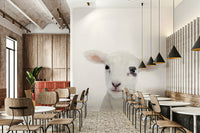 Adorable lamb wall art for calm interiors

