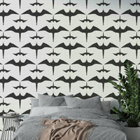 Coastal-inspired wallpaper with elegant frigate motif

