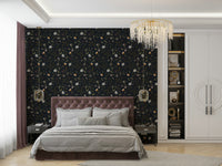 Moody petals wallpaper in evening-inspired hues

