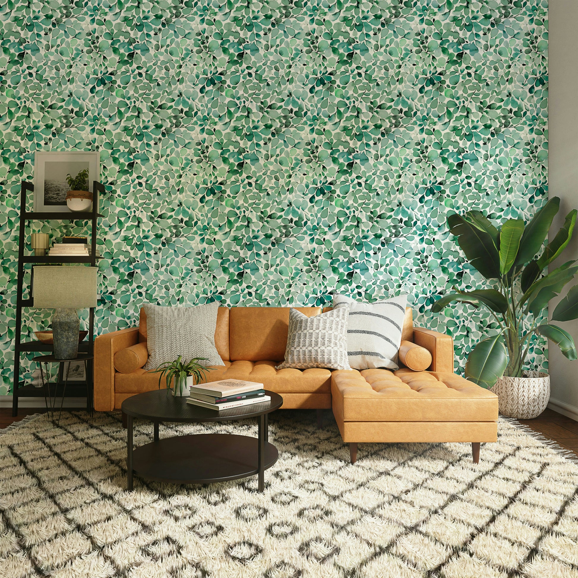 Eucalyptus jungle botanical print for modern walls

