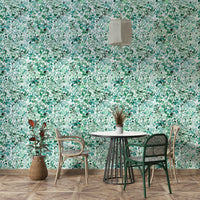 Wild greenery wallpaper with eucalyptus foliage

