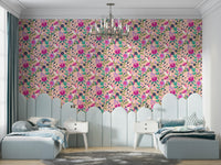 Paper-style floral wallpaper for modern rooms

