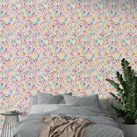 Abstract multicolor dots wallpaper with ink effect

