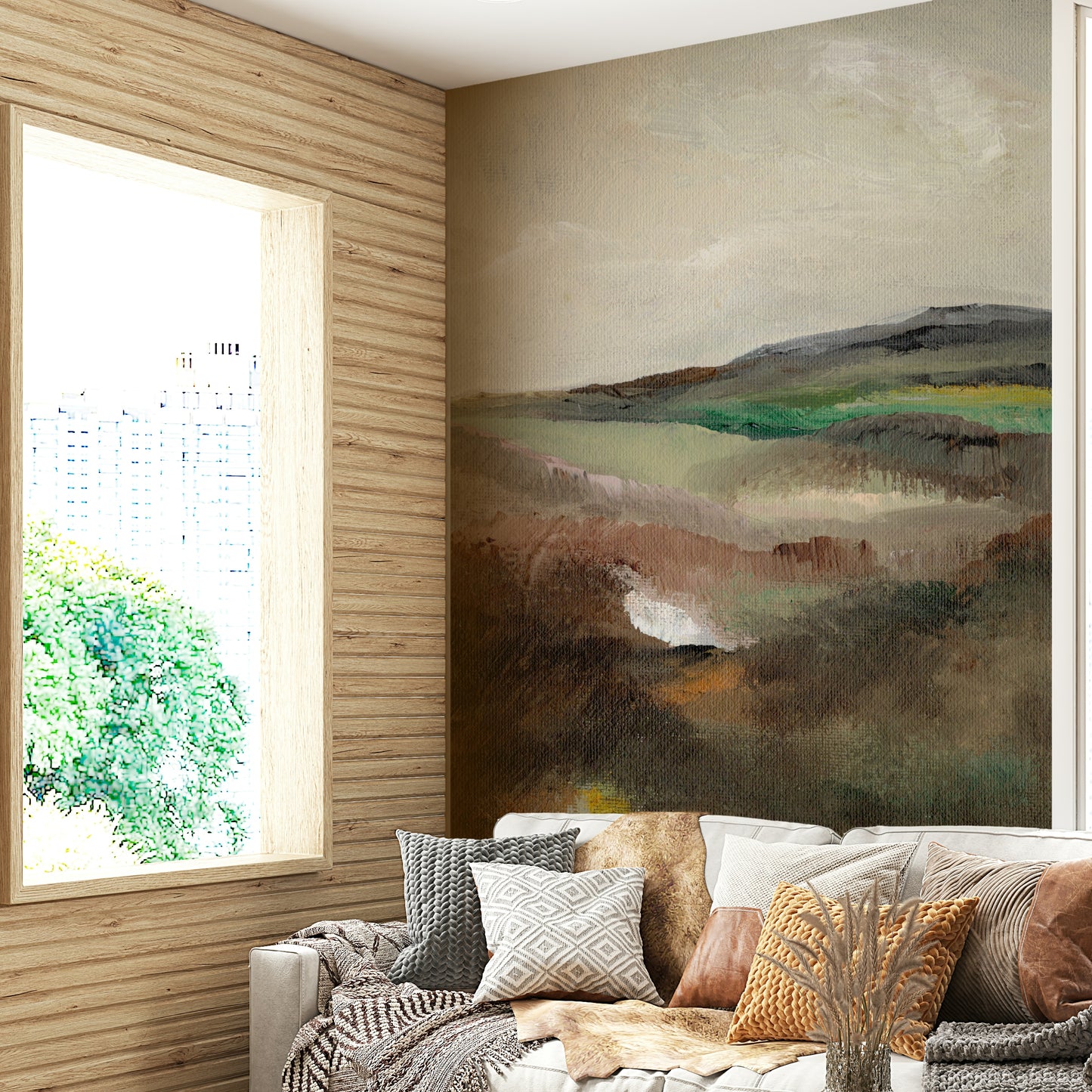Serene Hillscape Wall Mural