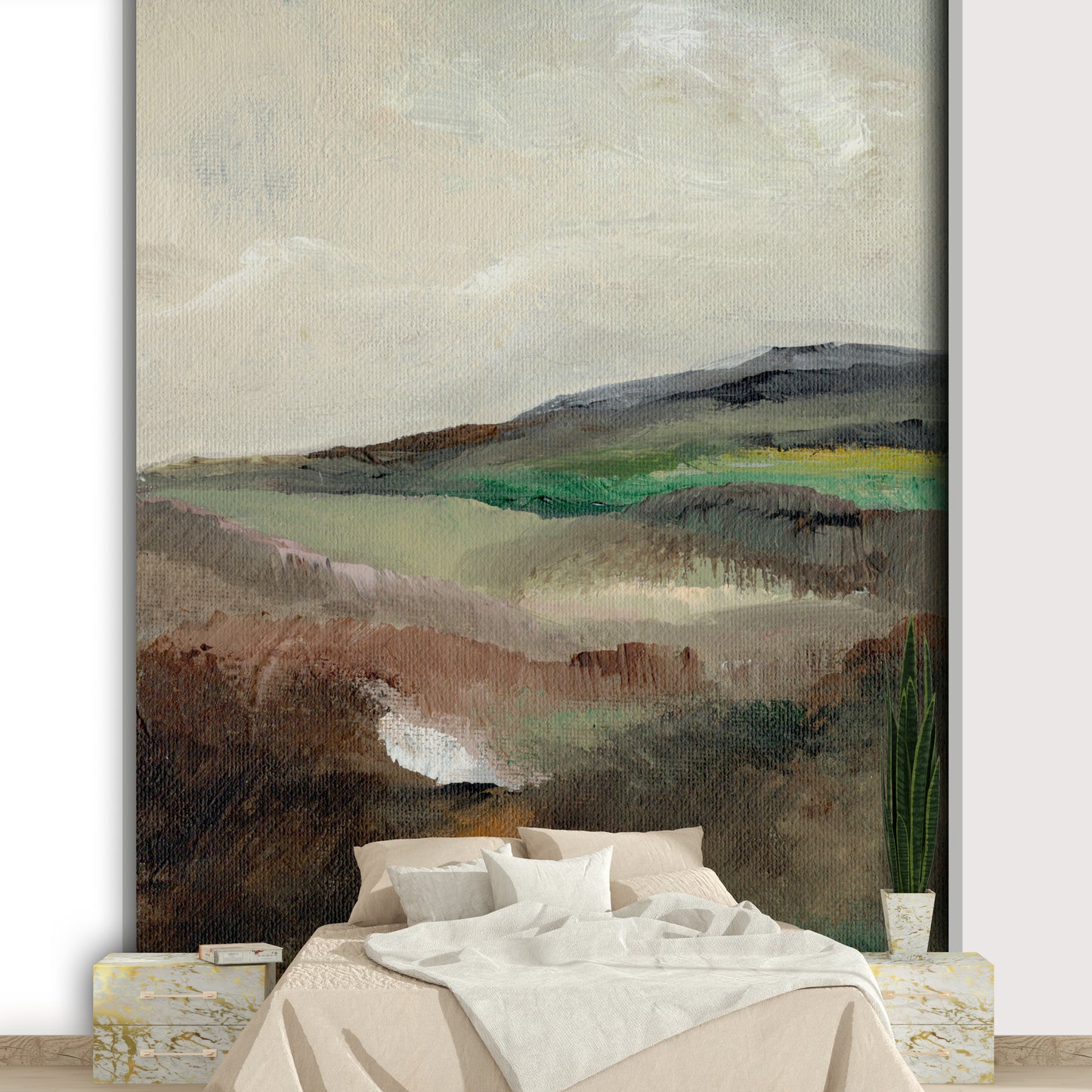 Serene Hillscape Wall Mural