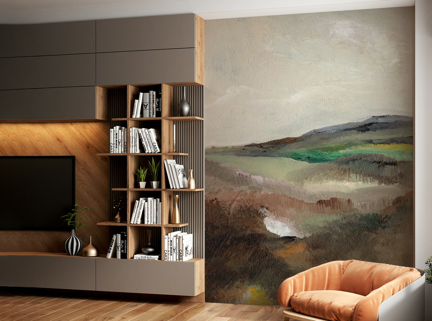 Serene Hillscape Wall Mural