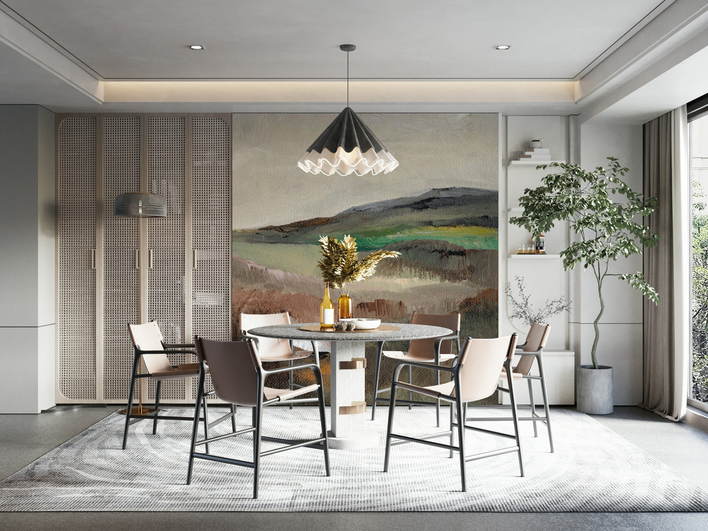 Serene Hillscape Wall Mural