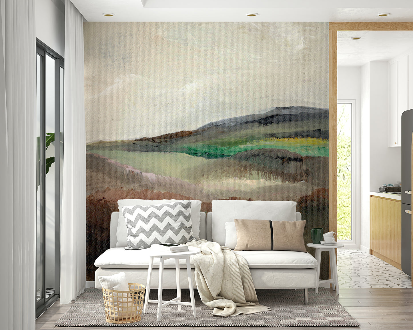 Serene Hillscape Wall Mural