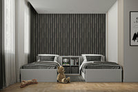 Elegant dark stripe wallpaper with moody ambiance

