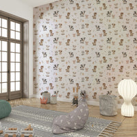 Cheerful farmyard wallpaper for kids’ rooms


