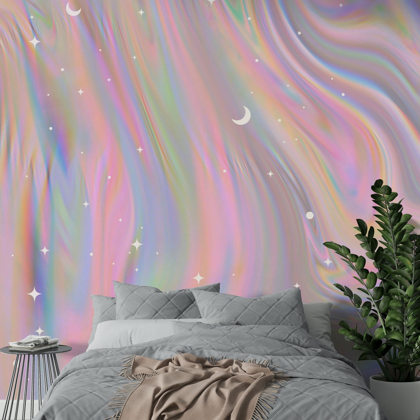 Shimmer swirl wall mural

