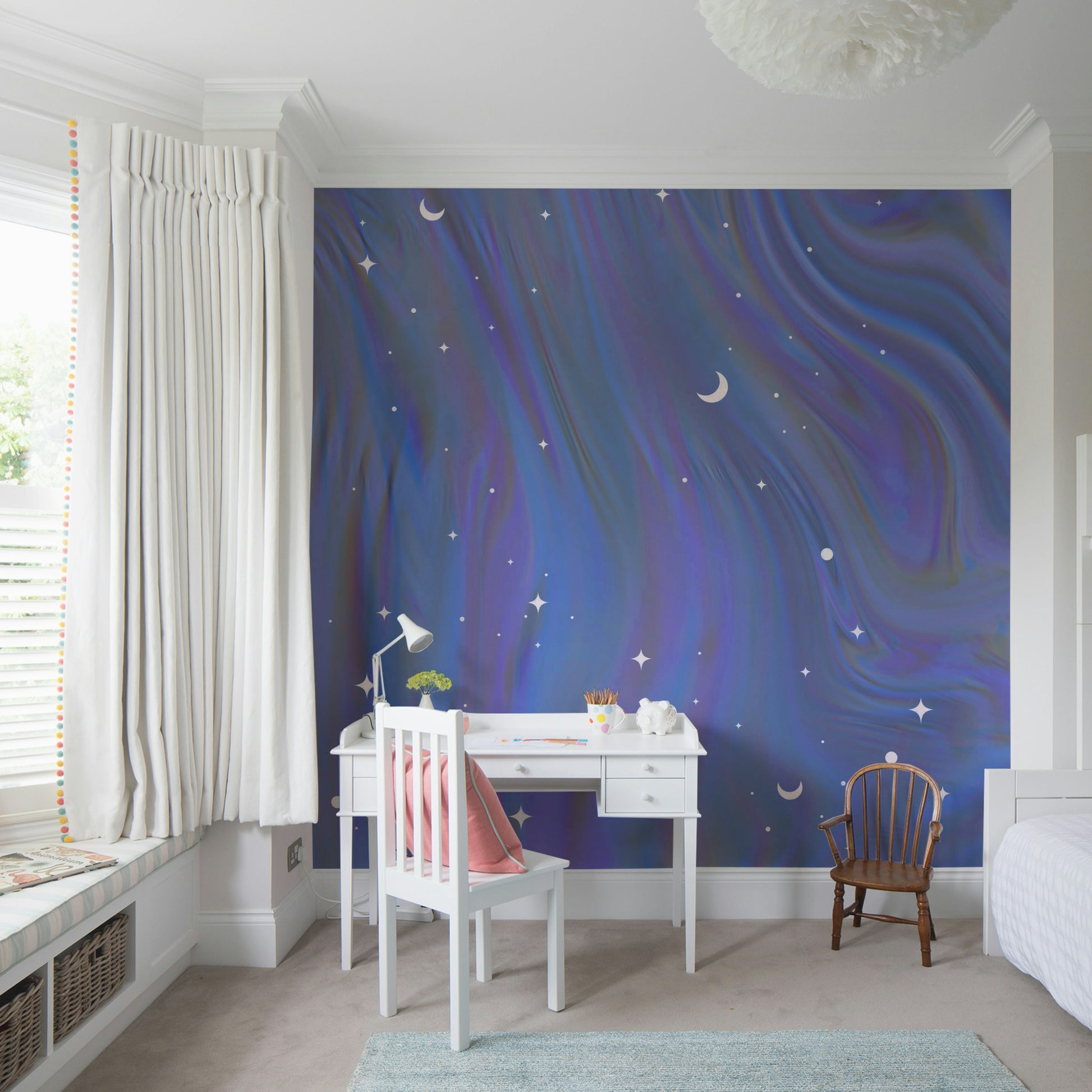 Pastel night sky wall mural

