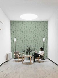 Classic bar-themed wallpaper featuring vintage sketches

