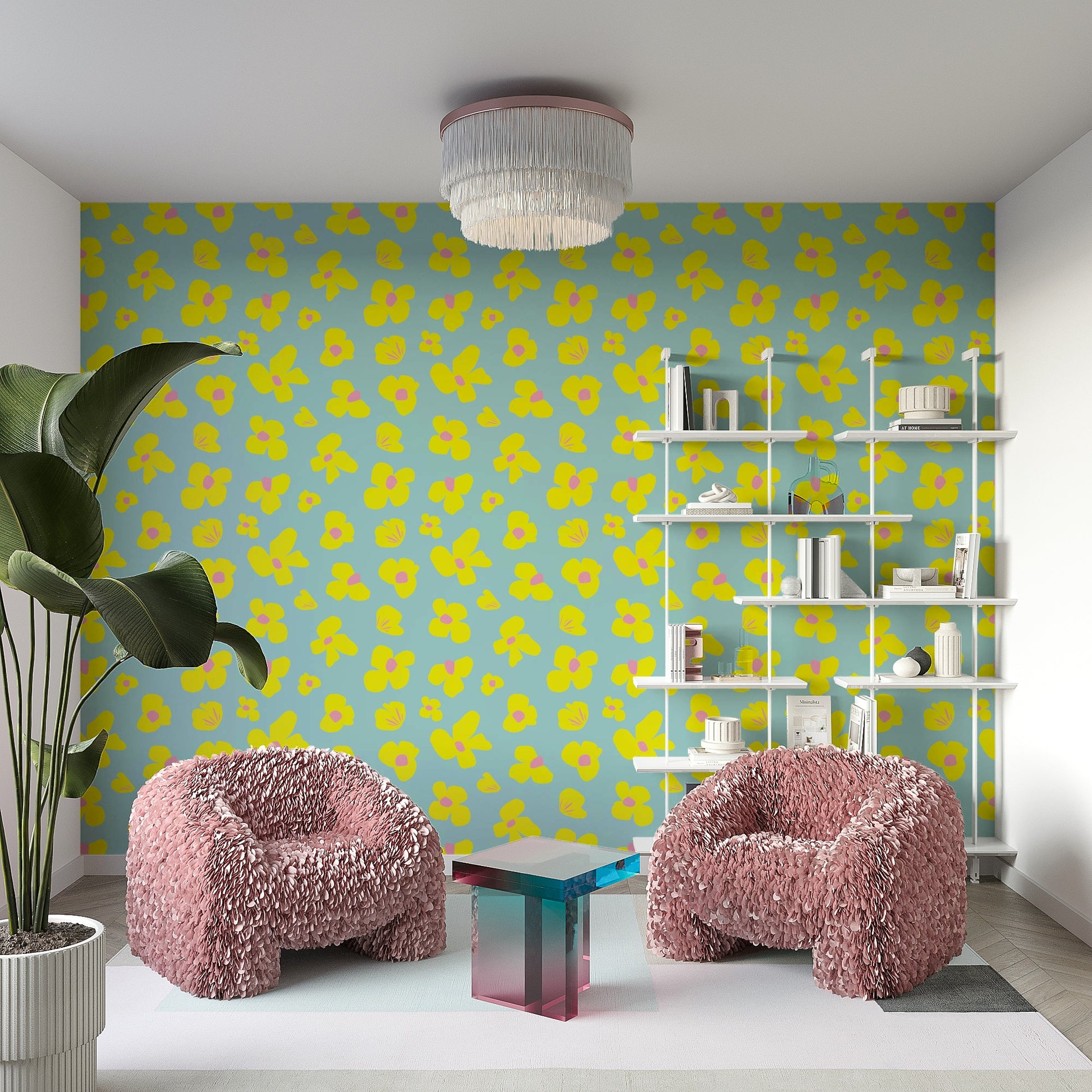 Sunshine Daisies wallpaper for cheerful rooms

