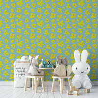 Warm and sunny daisy wallpaper mural

