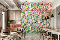 Fun tropical palms wallpaper for children’s walls

