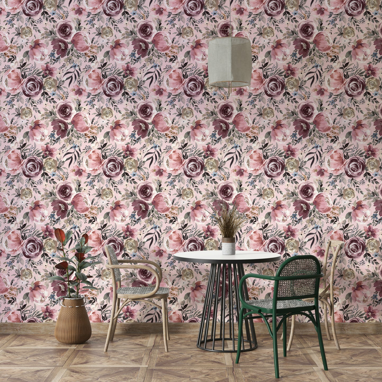 Close-up of petal peonies in soft pastel colors

