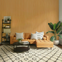 Natural tone wallpaper with linear pattern

