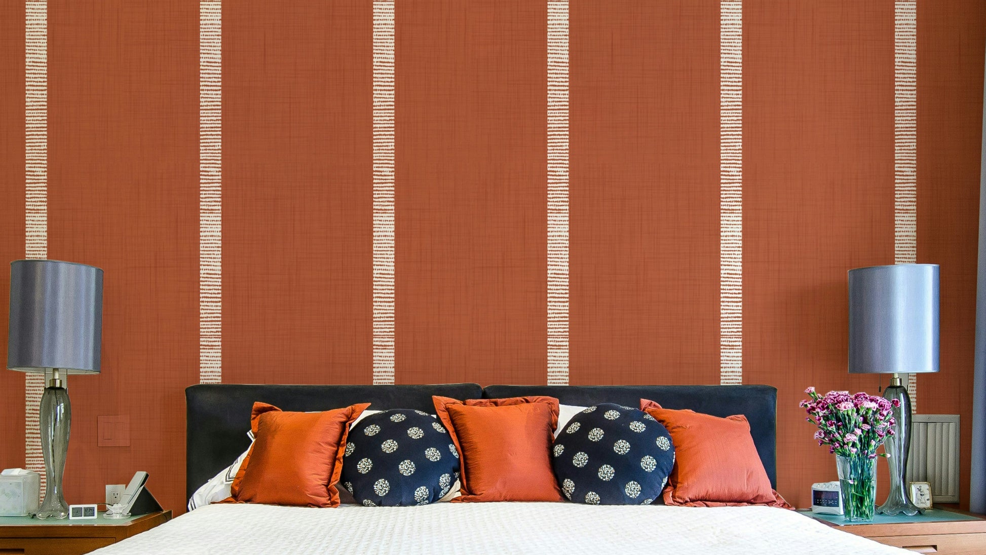 Modern Boho Serenity Stripes wallpaper

