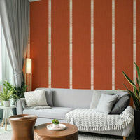 Terracotta stripe wallpaper for walls

