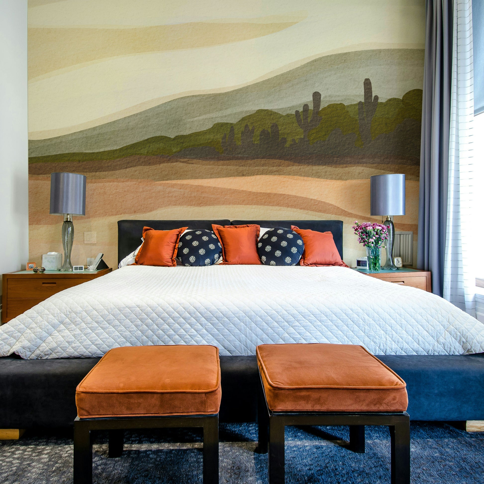 Modern desert wallpaper for walls

