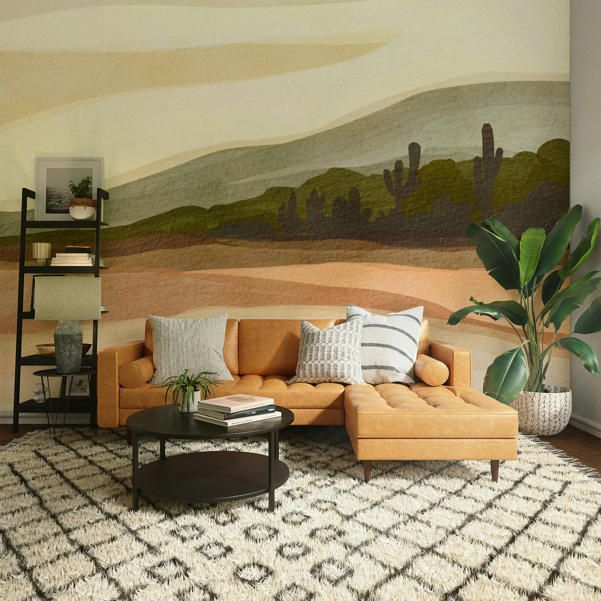 Abstract Desert Vista wall mural

