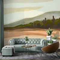 Living room abstract wallpaper

