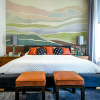 Soft watercolor hills wallpaper

